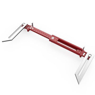 LinkMejor LTG-002 Stair Tread Template Tool Solid Stair Tread Gauge Shelf Layout Tool Stair Tread Measuring Tool Compatible with Many Types of Layout Projects
