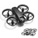 LinkMejor D16 WiFi FPV with Dual Camera 180° Electrically Adjustable Optical Flow Hover Automatic Obstacle Avoidance Circle Protection Kids Gifts 2.4G 4CH 6-Axis Remote Control RC Toys Drone Quadcopter RTF