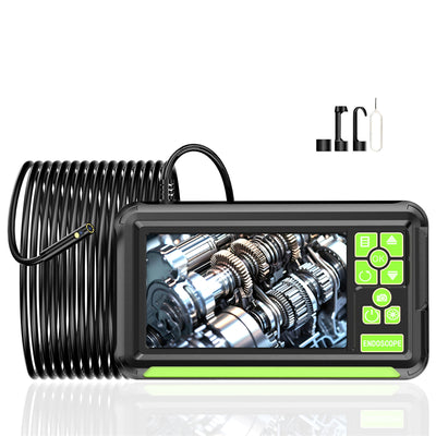 8mm Bendable Probe Industrial Endoscope Camera 1080P HD Borescope with 4.3 Inch Screen IP67 Waterproof Inspection Camera with 8 LED Lights