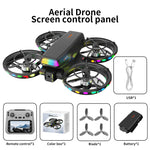 LinkMejor Z809 WiFi FPV with 4.3inch LCD Screen Controller HD Dual Camera Electrically Adjustable Optical Flow Hover Automatic Obstacle Avoidance Circle Protection Dazzling Lights Brushless 2.4G 4CH 6-Axis Remote Control Toys RC Drone Quadcopter RTF