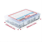 1080pcs Nuts And Bolts Assortment Kit M3 M4 M5 M6 Screw Set Button Head & Socket Head Metric Screws 304 Stainless Steel Nut & Bolt Assortment Sets