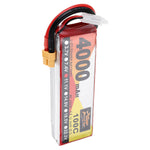 LinkMejor Power 11.1V 4000mAh 100C 3S Lipo Battery XT60 Plug for RC Racing Drone