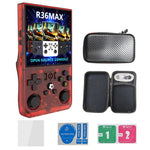 R36Max 128G Open Source Handheld Game Console 4.0-inch Screen Built-in 21000+ Games 4000mAh Portable Dual Hall Joystick Pocket Video Player Supports 30+ Emulators