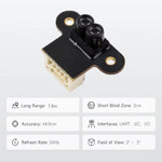 LinkMejor Mini Laser Range Sensor Long Range 0.02-7.8m 940nm UART I2C Communication Low Power Module for Arduinos Raspberry Pi ESP32