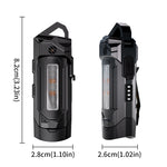 LinkMejor K220 Mini Keychain Flashlight with UV Violet Light Buzzing Horn USB-C Charging Waterproof Design Magnetic Attraction Portable Tactical Torch 32g Lightweight