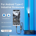 5.5mm HD Car Endoscope Camera 1m/5m/10m Micro 8 LED IP67 Waterproof Industrial Smartphone Camera USB Type C