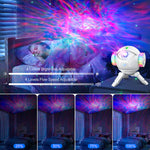 LinkMejor Astronaut Galaxy Projector Lamp 360° Rotating Starry Sky Light with 7 Nebula Effects Remote Control