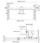 LinkMejor Woodworking Router Table Fence with Dust Collection Fits Most Router Table With Thicknesses Ranging From 3/4" To 1-1/2"
