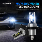 LinkMejor N57 2PCS Car Headlight LED Bulbs Kit 6500K Headlamp IP68 Waterproof LED Headlamp White Light