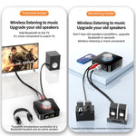 Bakeey M5 Digital Display bluetooth V5.0 Audio Transmitter Receiver Wireless 3.5mm Aux / 2RCA Audio Adapter / Support USB Disk TF Card For TV PC Speaker Car Sould System Home Sound System