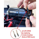 Mini Miter Cut-Off Chop Saw 4000 RPM Corded Electric High Speed Steel Blades for Wood Plastic Metal Cutting Adjustable Miter Gauge Portable 2 Blades Included