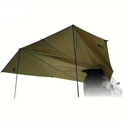 Xmund Large Capacity Outdoor Car Rear Tent Camping Picnic Car Rear Tent with Canopy Car Rear Extension Tent Sunshine-Proof Rain-Proof Car Rear Tent