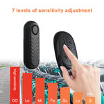 LinkMejor 110dB Anti-Theft Bicycle Alarm Adjustable Volume Vibration Remote Waterproof Alarm for Motorcycles Electric Vehicle
