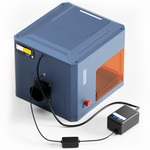 LinkMejor iAP iCube Ultra Air Assist Kit with Low Noise Pump and Cutting Plate for Laser Engraving Cleaner Cuts Less Smoke Stain