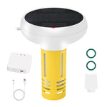 Upgrade Solar Powered Tuya ZigBe WiFi Pool Water Quality Tester 7-in-1 Floating Detector PH ORP TDS Salinity Temperature CL for Pool Fish Tank Aquarium Spa