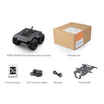 LinkMejor ROVER Flexible And Expandable 4WD Mobile Robot Chassis Full Metal Body Multiple Hosts Support With Onboard ESP32 Module for Raspberry Pi Jetson Nano