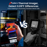 Hcalory T3-C Thermal Imaging Camera Imager Infrared Thermometer 512x384 TISR 256x192 IR for iOS Android Smartphones
