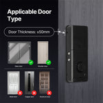 LinkMejor BA2L5 bluetooth Smart Lock NFC IC Card Tuya App Remote Unlock Doorlock for Glass Door Wooden Door