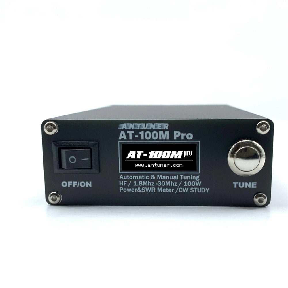 LinkMejor AT100M Pro 1.8mhz-30mhz 100W Antenna Tuner Support Morse Code Exerciser Standing Wave Meter Power Meter For HF Radio