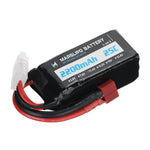 LinkMejor 11.4V 2200mAh 25C 3S Lipo Battery T Plug with XT60 Adapter for RC Model Toys