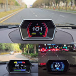 Weiying P17 Car Head Up Display HUD Smart Gauge GPS Beidou Dual Mode Positioning LCD Screen OBD scanner Digital Gauges for Universal Car