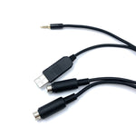 FT8 Mode Audio Cable USB Cable 90cm Compatible with FT817 FT818ND FT857 FT857D FT897 Radio Accessories Stable Connection Plug and Play Audio Transmitter