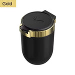 Car Ashtray with Lid Anti Smell with LED Light Car Portable Ashtray for Car and Home