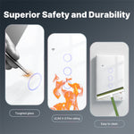 LinkMejor Tuya Smart WiFi Light Switch US Plug 1/2/3/4 Gang Glass Touch Panel APP Remote Control Timing Function Voice Control with Alexa Google Assistant