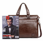 14-inch Men's Hand Bag Large Capacity Business Casual Briefcase Simple Fashionable Sold Laptop Messenger Bag for Work Travel