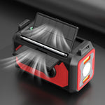 H17 Multifunctional Emergency Radio 12000mAh Solar Crank AM FM NOAA Weather Alert Power Bank Flashlight Compass SOS Survival Gear for Outdoor Camping Power Outage Emergency Kit