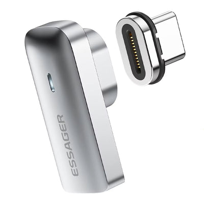 LinkMejor ES-OTG10 PD100W Magnetic USB-C OTG Adapter Fast Charging Type-C Magnet Connector 20Gbps Data Sync 4K@60Hz for Macbook Laptop
