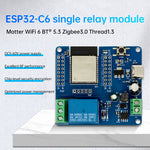 ESP32-C6 WiFi BT Development Board DC 5-60V Single Channel Relay Module Onboard Type-C Interface Switch Module