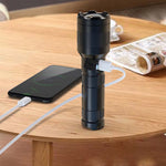 LinkMejor SF2 1200M Long Shoot LEP Flashlight Type-C Rechargeable 21700 Battery Power Bank Flashlight LEP Searchlight Search Torch