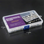 120Pcs 4 Styles Shelf Pins Kit Nickel Plated Iron Shelf Bracket Pegs 5mm 6mm Cabinet Furniture Shelf Support Pins