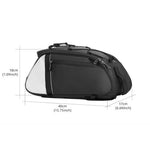 LinkMejor 4L Bicycle Pannier Bag Multi-Purpose Wear-resistant Bike Rear Rack Bag Night Reflective Cycling Camel Bag for MTB