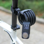 LinkMejor 110dB Loud Bike Lock 6 Months Battery life Steel Cable Anti-Theft Bike Lock for Road Bike