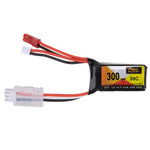 2Pcs LinkMejor 7.4V 300mAh 30C 2S LiPo Battery PH2.0 Plug for RC Drone