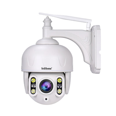 LinkMejor SH028 8MP 4K Outdoor Security Camera PTZ WiFi Smart Motion Tracking Color Night Vision Two Way Audio IP66 Waterproof Metal Casing Smart Home CCTV Cameras