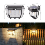 Elfeland HW 669 Solar Motion Sensor Wall Light 5W LED IP65 Waterproof Solar Outdoor Light for Garden Fence Patio Pathway