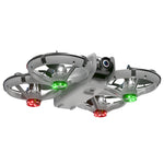 LinkMejor YL18 WiFi FPV with 4.3inch LCD Screen Controller HD Dual Camera Electrically Adjustable Optical Flow Hover Circle Protection LED Brushless 2.4G 4CH 6-Axis Remote Control Toys RC Drone Quadcopter RTF