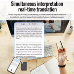 A5 AI Voice Recorder bluetooth Real-Time Transcription 60 Languages Translation ChatGPT 4 AI Summarization App Control Voice to Text 25H Battery Life Portable Magnetic Voice Recorder