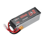 LinkMejor Power 22.2V 6000mAh 75C 6S LiPo Battery XT60 Plug for RC Drone