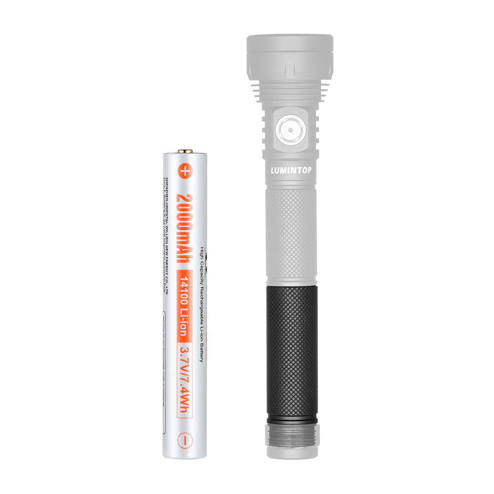 Lumintop 14100 Extention Tube Come With Battery For Lumintop GT NANO PLUS Flashlights