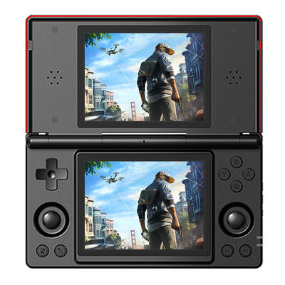 [Basic version] ANBERNIC RG DS Dual Screen Android 14 Handheld Game Console 4-Inch IPS Touchscreen 4000mAh Battery Multiplayer Retro Game Console Built-in Dual HiFi Stereo Speakers Six-axis Gyro Function