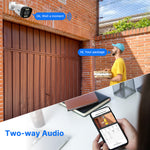 Hiseeu 8CH PoE Security CCTV Camera System Set Colorful Night Vision 2-way Audio APP Remote Monitoring H.265 AI Face Detection IP66 Waterproof Outdoors IP Camera NVR Set