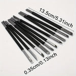 High Carbon Steel Stone Carving Tools Set 10pcs Engraving Sculpture Chisel Non Slip Handle Ideal for Soapstone Alabaster Plexiglass Craft