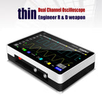 LinkMejor 1013D 7-inch Digital 2 Channels Tablet Oscilloscope 100M Bandwidth 1GS/s Sampling Rate 800x480 Resolution Capacitor Screen Touch + Gesture Operation Oscilloscopes