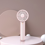 LinkMejor Portable Handheld Fan USB Rechargeable 3 Adjustable Speed Cooling Fan