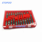 LinkMejor 22PCS M2.5 Thread Tip For Dial & Test Indicators Steel Dial Indicator Point Set