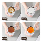 Magnetic Automatic Self Stirring Cup Stainless Steel Temperature Difference Coffee Mixing Cup Smart Blender Thermal Cup